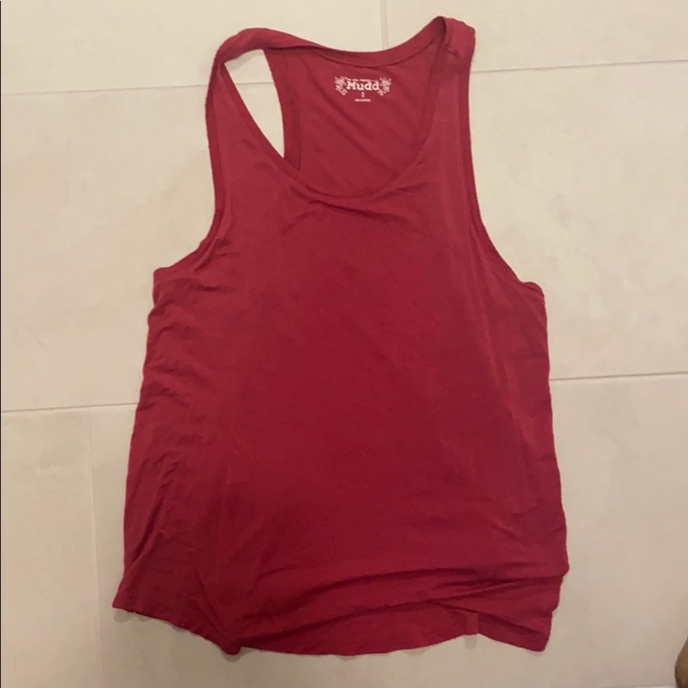 Burgundy tank top